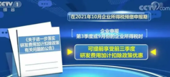 税务总局明确企业预缴申报享受研发费用加计扣除优惠政策有关事项